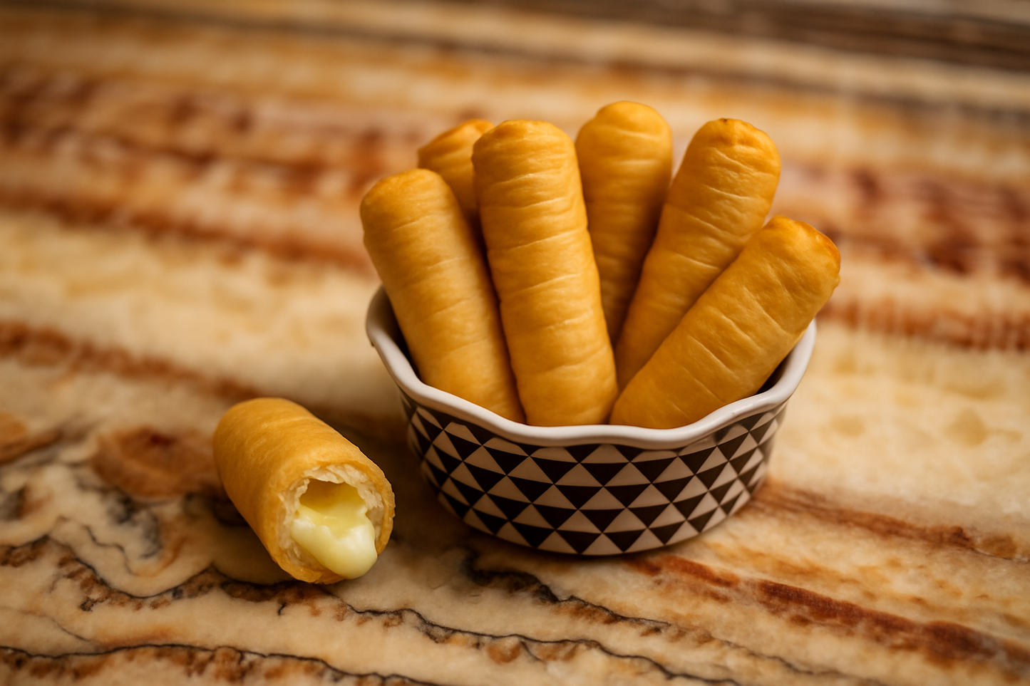 100 CHEESE TEQUEÑOS (pre cooked)